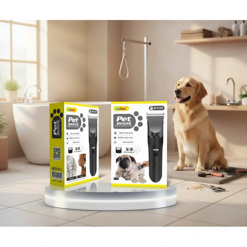 Tondeuse de Toilettage Étanche & Rechargeable pour Chiens et Chats
