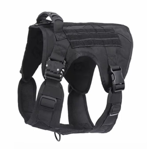 Harnais tactique pour chien – Nylon 1000D | Résistant & Confortable | 4 couleurs