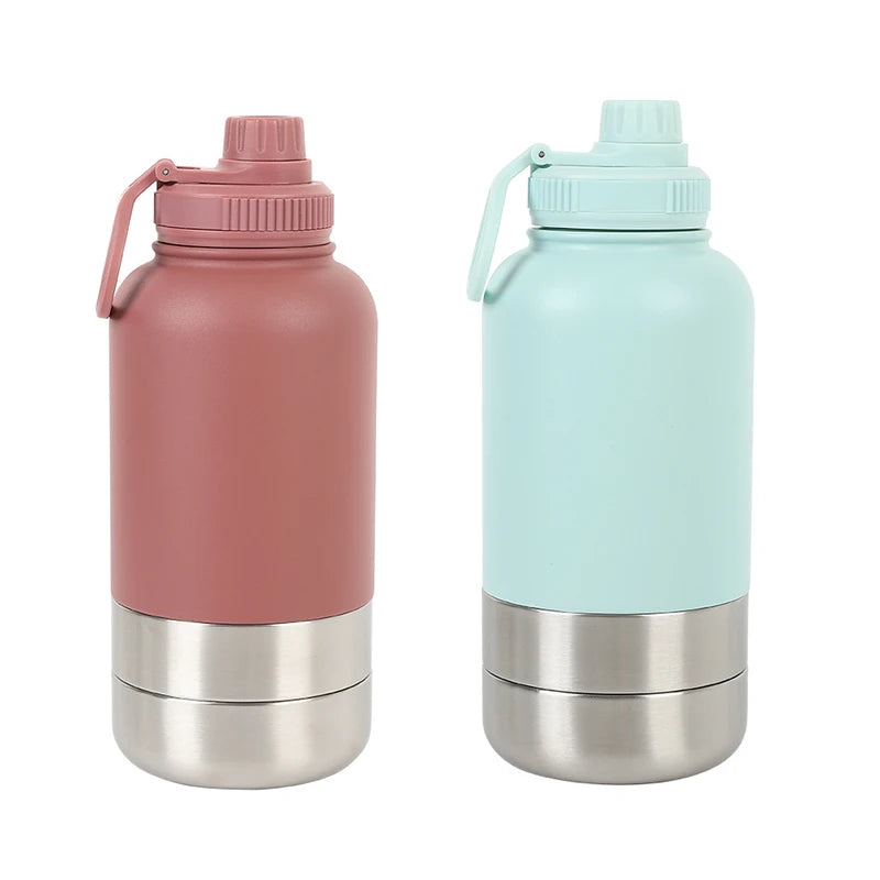 Gourde Isotherme 3-en-1 pour Chien – Inox & Sans BPA | Animopolis