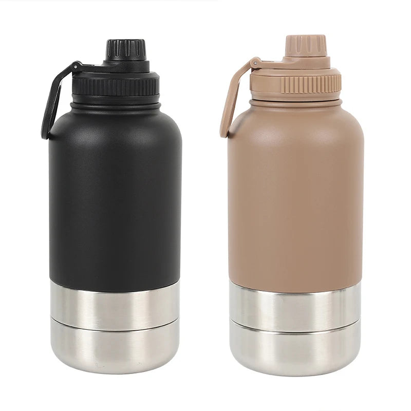 Gourde Isotherme 3-en-1 pour Chien – Inox & Sans BPA | Animopolis